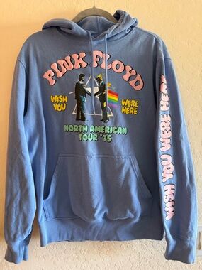 Pink Floyd, small, blue hoodie sweater